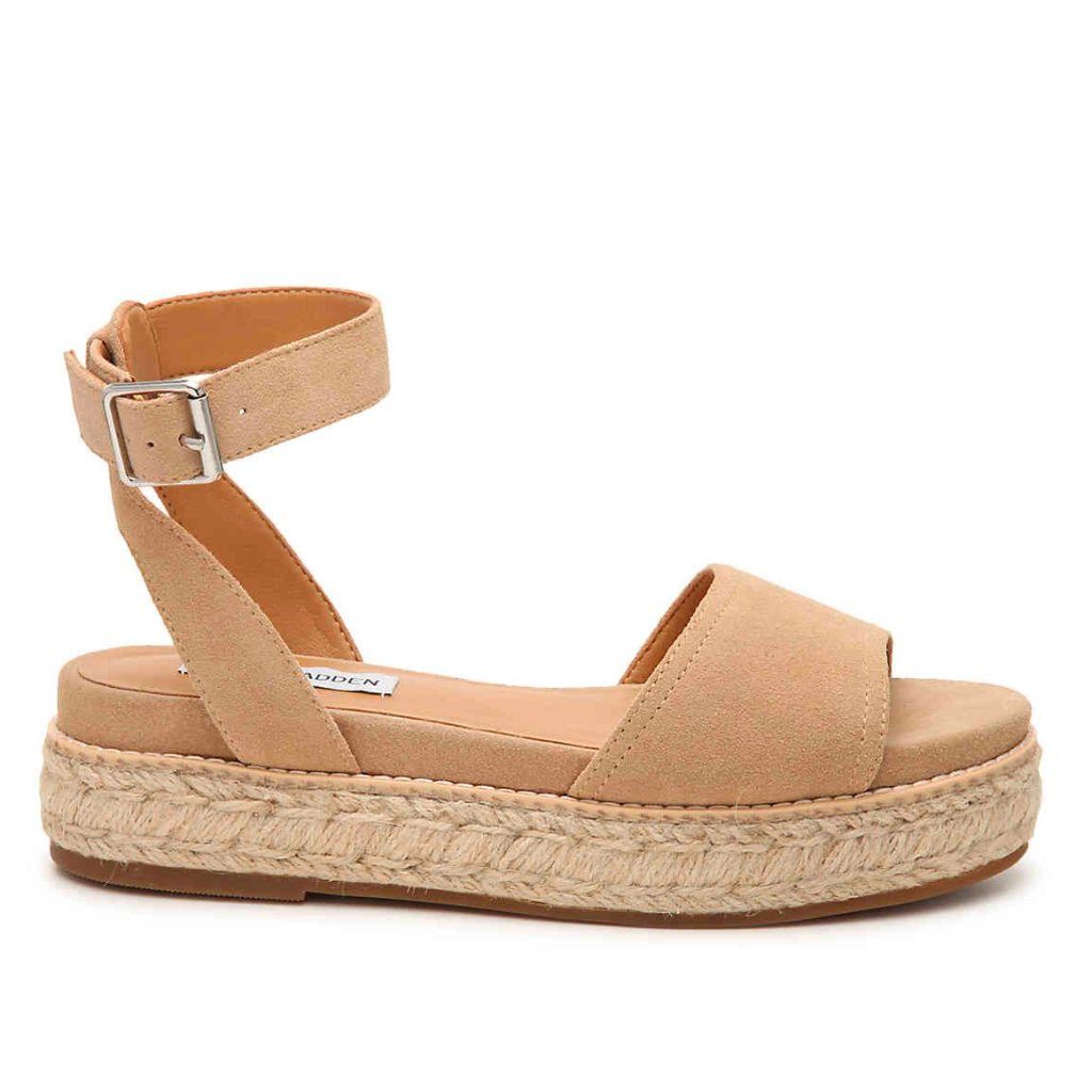 Steve Madden Gabi Espadrille Platform Sandals Suede